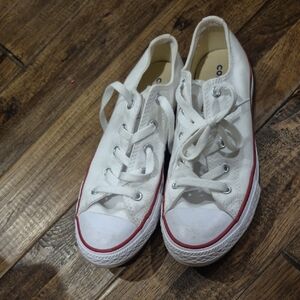 Converse White and Red Kids Sneakers
